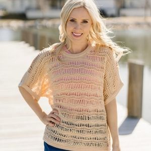 Zyia Ivory Hilton Head Sweater